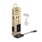 Club3D Video rozbočovač USB-C/A na 2xHDMI 2.0, Dual Monitor, 4K60Hz (M/F) CSV-1475