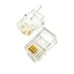 CNS konektor RJ11-6p4c plochý kábel, lanko, (100ks) predĺžený