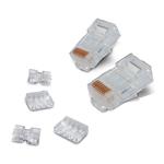CNS konektor RJ45-8p8c,50µ" Au, drôt, skladaný, Cat6, (100ks) PL6788-S