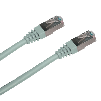CNS patch kábel Cat5E, FTP - 10m , šedý