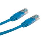 CNS patch kábel Cat5E, UTP - 0,5m , modrý