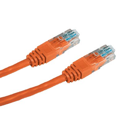 CNS patch kábel Cat5E, UTP - 3m , oranžový