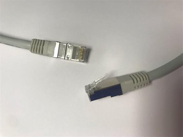 CNS Patch kábel Cat6A, S-STP, 2m, šedý ZPK-SC6A-2-F