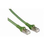 CNS patch kábel Cat6A, SFTP, LSOH, 0,25m, zelený
