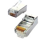 CNS tienený konektor STP RJ45-8p8c,50µ" Au, drôt, Cat5, (100ks) SPL3788-S