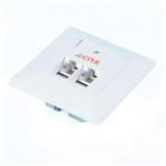 CNS Zásuvka Profi UTP 2 port, Cat6 pod om. biela 41663