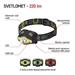 COB LED + LED čelovka P3536, 220 lm,100 m, 3× AAA 8592920080313