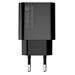 COLORWAY 1x USB a 1x USB-C/ síťová nabíječka/ 20W/ 100V-240V/ Černá CW-CHS025QPD-BK