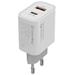 COLORWAY 1x USB a 1x USB-C/ turbo síťová nabíječka/ 30W/ 100V-240V/ Bílá CW-CHS037PD-WT