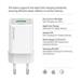 COLORWAY 1x USB-C/ 1x USB-A/ síťová nabíječka/ GaN/ PD/ PPS/ 20W/ Bílá + 1x USB-C kabel CW-CHS062PDC-WT