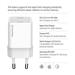 COLORWAY 1x USB-C/ síťová nabíječka/ GaN/ PD/ PPS/ 25W/ Bílá CW-CHS052PD-WT