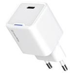 COLORWAY 1x USB-C/ síťová nabíječka/ GaN/ PD/ PPS/ 25W/ Bílá CW-CHS052PD-WT