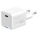 COLORWAY 1x USB-C/ síťová nabíječka/ GaN/ PD/ PPS/ 25W/ Včetně 100cm kabelu/ Bílá CW-CHS052PDC-WT
