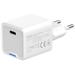 COLORWAY 1x USB-C/ síťová nabíječka/ GaN/ PD/ PPS/ 30W/ Včetně 100cm kabelu/ Bílá CW-CHS054PDC-WT