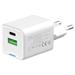 COLORWAY 1x USB-C/ síťová nabíječka/ GaN/ PD/ PPS/ QC/ 30W/ Bílá CW-CHS053PD-WT