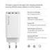 COLORWAY 2x USB-C, 1x USB-A/ síťová nabíječka/ GaN/ PD/ PPS/ 65W/ Bílá CW-CHS058PD-WT