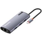 COLORWAY 6v1 USB hub/ 1x USB-C/ 1x RJ45/ 4x USB-A CW-HUB03