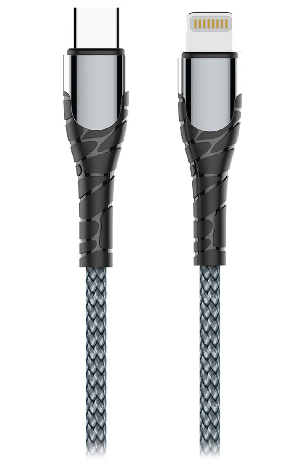 Colorway Datový Kabel Type C-Apple Lightning/ 3.0/ Fast Charging/ 30W/ 2m/ Šedý