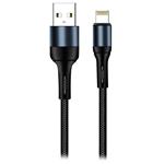 Colorway Datový Kabel USB/ Apple Lightning/ 2.4A/ Nylon/ 1m/ Černý