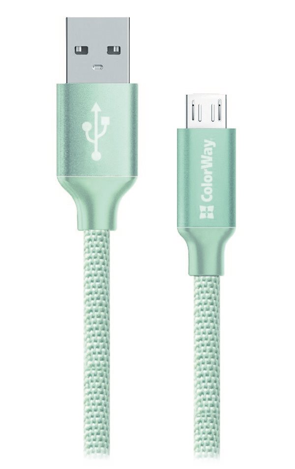 Colorway Datový Kabel Usb / Micro Usb/ 1m/ 2.1A/ Mint CW-CBUM002-MT
