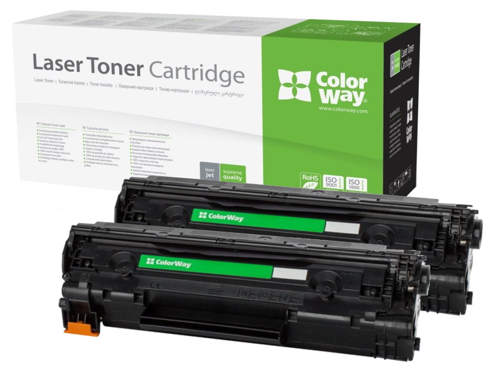 COLORWAY kompatibilní toner pro HP CE278A/ černý/ 2x 2100 stran/ Dual pack CW-H278EU-DUAL