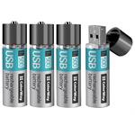 Colorway nabíjecí baterie AA 1200mAh/ USB/ 1.5V/ 4ks v balení DUAL-P-CW-UBAA-02