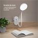 Colorway stolní LED lampa / CW-DL02B-B/ Integrovaná baterie / Klip/ Bílá CW-DL10FCB-W