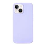 Comma kryt Nature Metal Frame Real Silicone Case pre iPhone 14 Plus - Purple 6938595376832