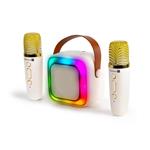 CONNECT IT 2Mic bezdrátový mini party karaoke reproduktor + 2 x mikrofon,BT,USB,USB-C/Micro SD, 3,5mm jack, CSP-1010-BG