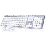 CONNECT IT Combo bezdrátová klávesnice + myš, 2,4GHz, USB, CZ + SK layout, šedo-bílá CKM-7510-CS