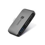 CONNECT IT CompactPRO externí USB-C hub + čtečka karet ANTRACITOVÁ CHU-5060-AN