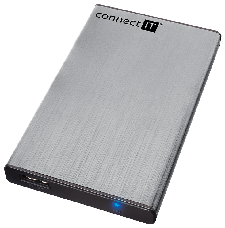 CONNECT IT externí box LITE pro HDD 2,5" SATA, USB 3.0 stříbrný CI-1045