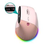 CONNECT IT FOR HEALTH ergonomická vertikální myš s displejem, bezdrátová,2x BT,USB 2,4GHz, RGB Podsvícení, r CMO-4410-PK