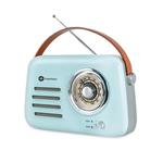 CONNECT IT Hyperbass RetroBEAT FM rádio a bezdrátový reproduktor TYRKYSOVÝ HSP-3010-TR