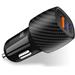 CONNECT IT InCarz PD+QUICK CHARGE 3.0 nabíječka do auta, 1x USB-A + 1x USB-C, 3 A, CARBON CCC-3030-CA