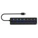 CONNECT IT Mighty Switch 2 USB-A hub, (4xUSB-A 3.0, 3xUSB-A 2.0), externí, ČERNÝ CHU-5410-BK