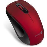 CONNECT IT "MUTE" bezdrátová optická tichá myš, USB, (+ 1x AA baterie zdarma), červená CMO-2230-RD