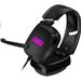 CONNECT IT NEO herní sluchátka s mikrofonem, podsvícená (USB), 2x 3,5mm Jack, ČERNÁ CHP-3590-BK