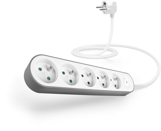 CONNECT IT prodlužovací kabel PowerRex3 , 5 zásuvek, 1,5m, s vypínačem (bíla) CES-1020-WH