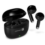 CONNECT IT Sluchátka True Wireless SonicBass, špunty do uší s mikrofonem, Bluetooth, černá CEP-1100-BK