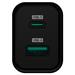 CONNECT IT Wanderer2 GaN nabíjecí adaptér 1×USB-C + 1xUSB-A, 33W PD, ČERNÝ CWC-2080-BK