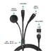 CONNECT IT Wirez 6in1 1x USB-C 1x Lightning 1x Watch charger 1,25 m ČERNÝ CCA-2300-BK