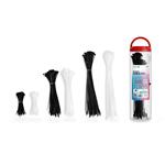 CONNECT IT ZipTie Stahovací pásky na kabely 600ks ČERNÁ/BÍLA CFF-1011-BW