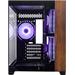 Cooler Master case Elite 481 Wood, ATX, Průhledná bočnice, 3x 120mm ARGB Fan, Černá E481-KHNN-S00