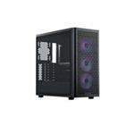 Cooler Master case Elite 502, Průhledná bočnice, ATX, 3x 120mm ARGB Fan, černá E502-KGNN-S00