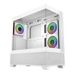 Cooler Master case Elite 690 Wood, ATX, Průhledná bočnice, 3x 120mm ARGB Fan, Bílá E690-WHNN-S00