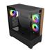 Cooler Master case Elite 690 Wood, ATX, Průhledná bočnice, 3x 120mm ARGB Fan, Černá E690-KHNN-S00