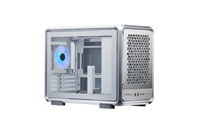 Cooler Master case MasterFrame 400 Mesh Silver, mATX, Průhledná bočnice, 1x 120 mm ARGB Fan, Střibrná MF400M-SHNN-S00