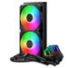 Cooler Master vodní chladič MasterLiquid 240 Core II, 2x240mm, LGA1851, AM5, černá MLW-D24M-A18PA-R1