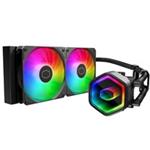 Cooler Master vodní chladič MasterLiquid 240 Core II, 2x240mm, LGA1851, AM5, černá MLW-D24M-A18PA-R1